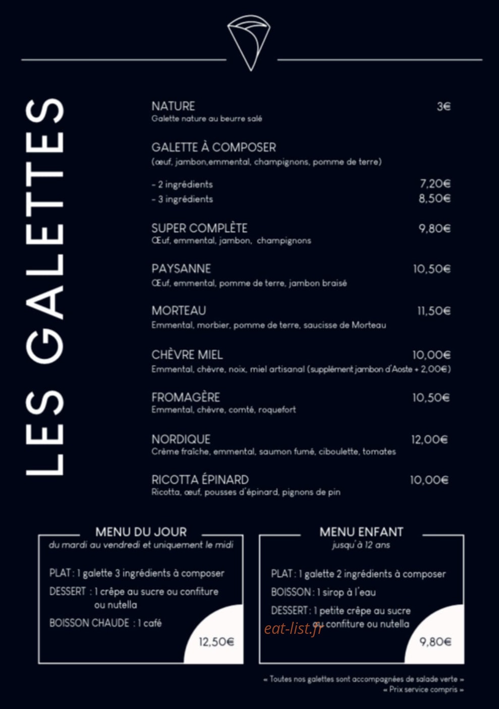 Autour d'une crêpe — carte page 1