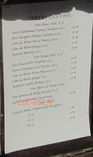 Auberge des Mille Etangs — carte page 2