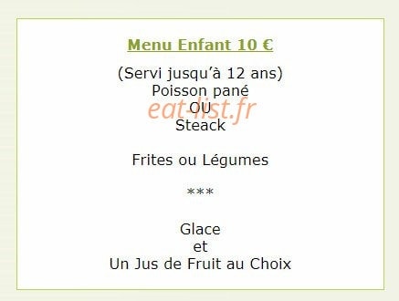 Restaurant du donjon — carte page 3