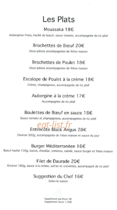 Le méditerranéen — carte page 1