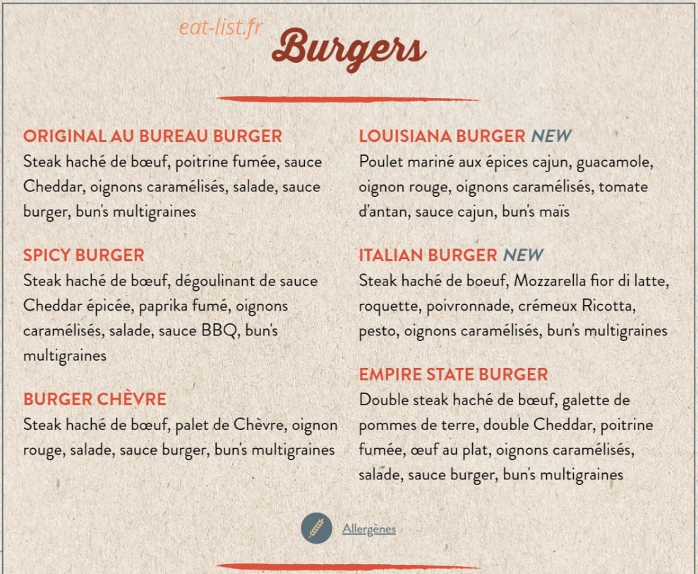 Au Bureau — carte page 2