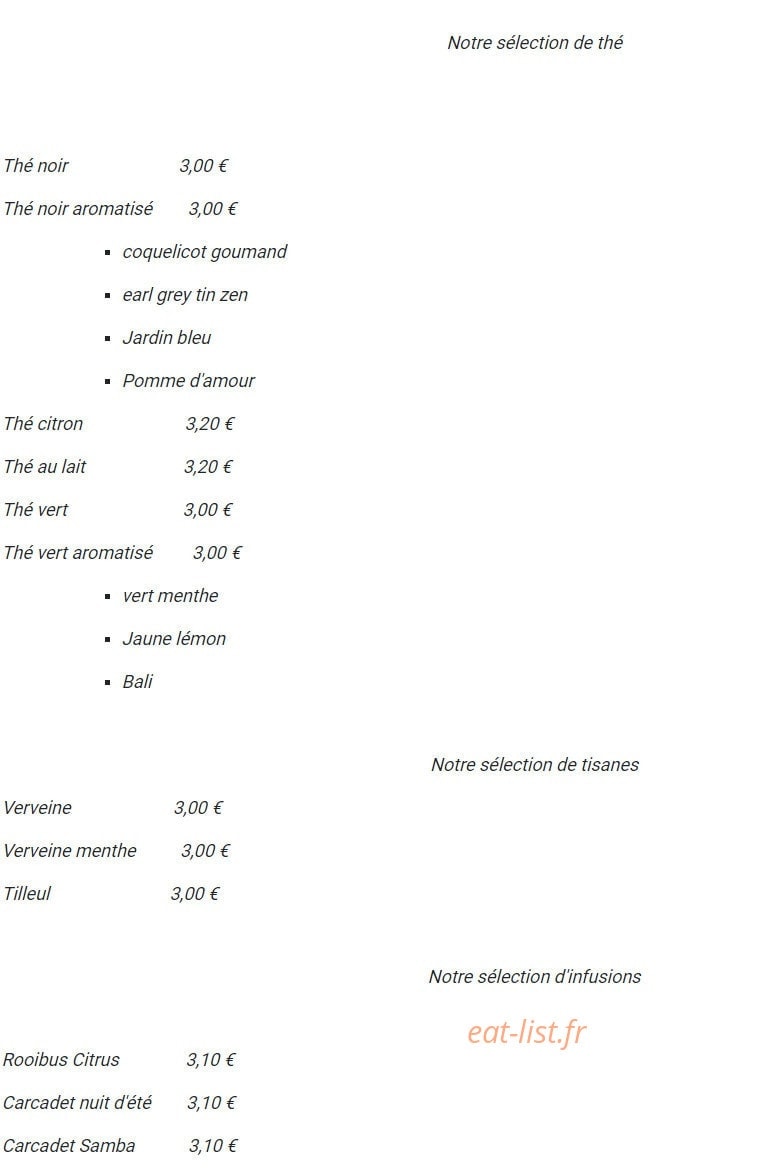 Brasserie de l'hôtel de ville — carte page 6