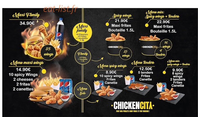 Chicken City — carte page 4