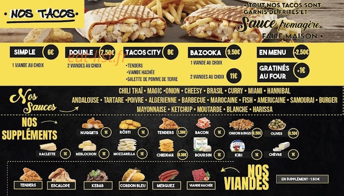 Chicken City — carte page 2