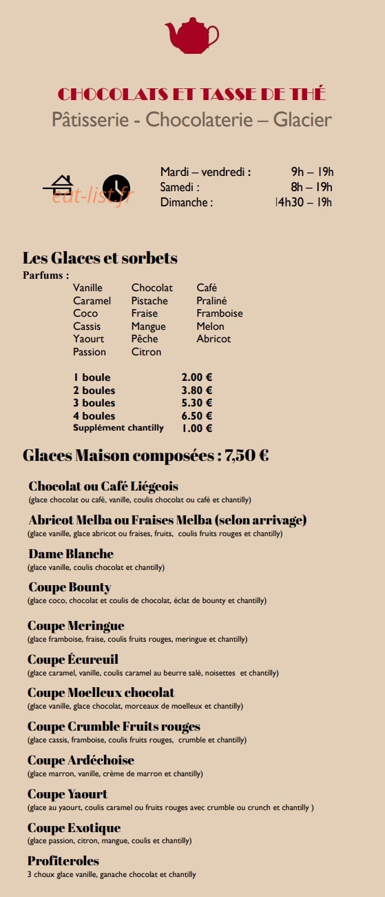 Chocolats Et Tasse De Thé — carte page 3