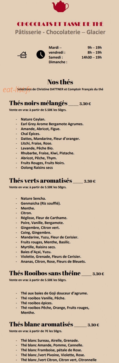 Chocolats Et Tasse De Thé — carte page 4