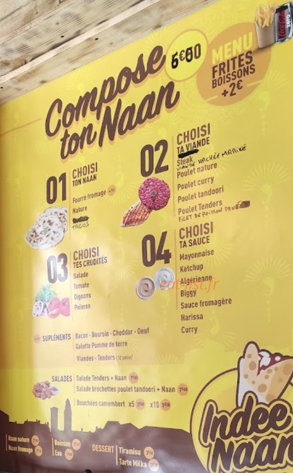 Indee Naan — carte page 1