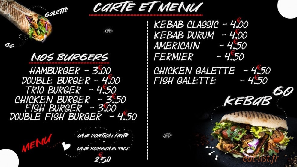 Kebab Go — carte page 1