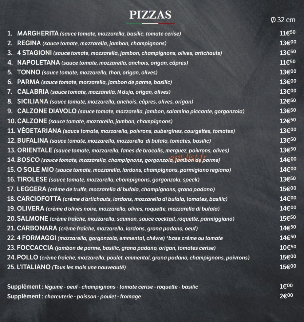 L'Italiano — carte page 2
