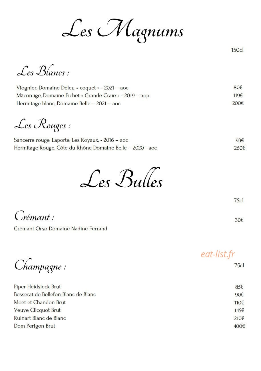 L’Orso — carte page 14