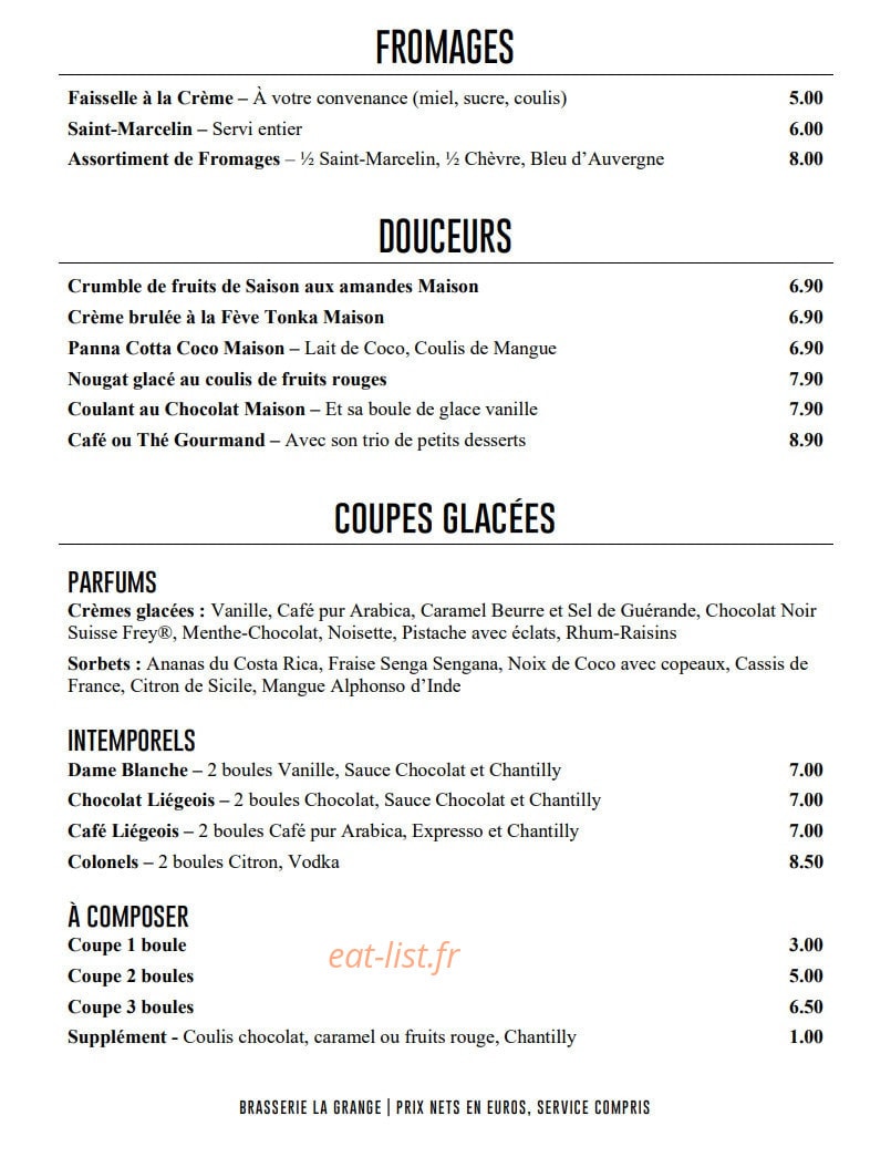 La Grange — carte page 5