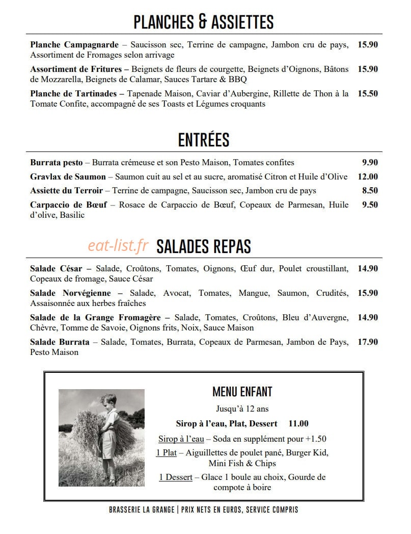La Grange — carte page 2