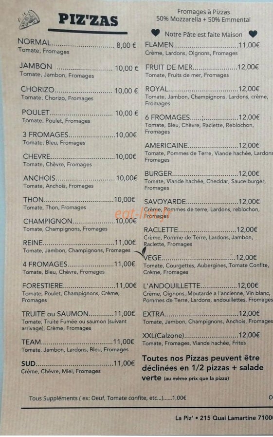 La Piz' — carte page 1