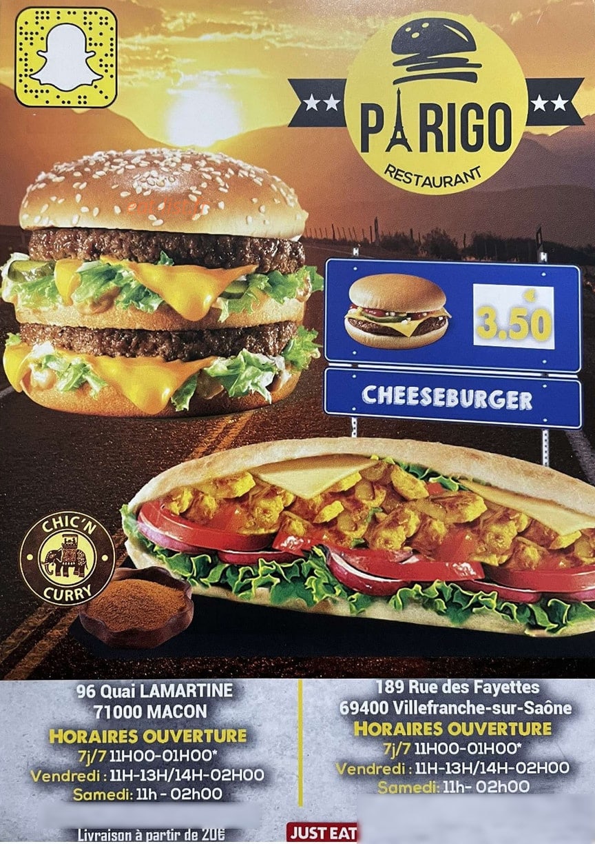 Le Parigo — carte page 1