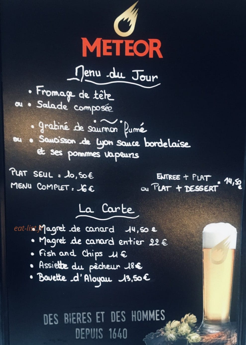 Les Mouettes — carte page 1