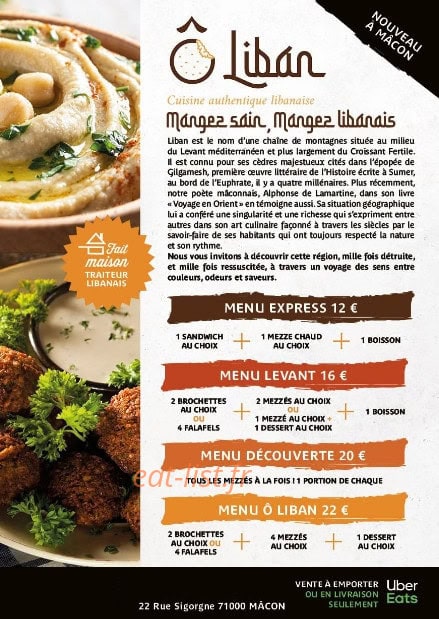 Ô Liban — carte page 1