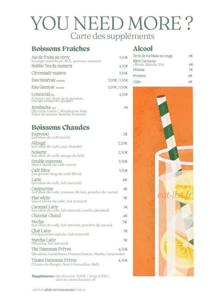 Oh Café — carte page 3