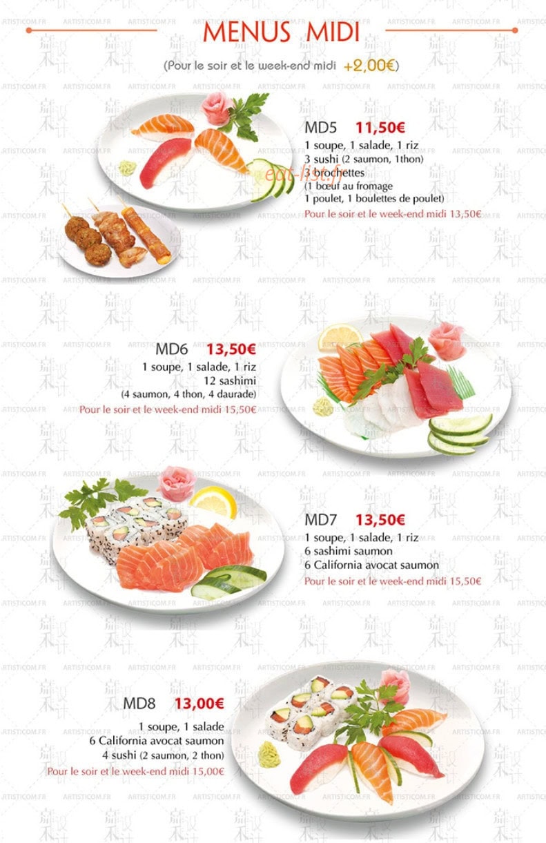 Toyo Sushi — carte page 11