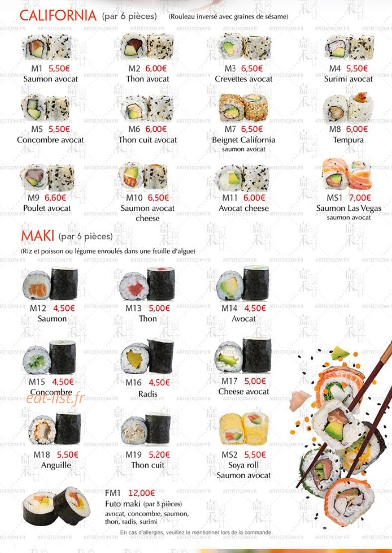 Toyo Sushi — carte page 14