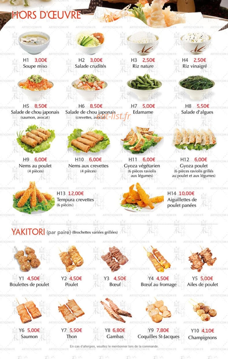 Toyo Sushi — carte page 12