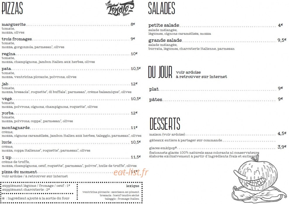 Une tomate bleue — carte page 1