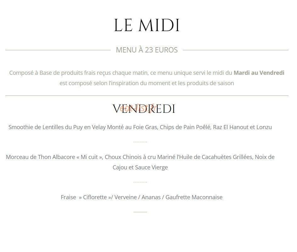 Aromatique — carte page 1