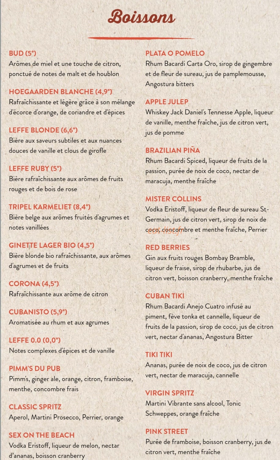 Au Bureau — carte page 8