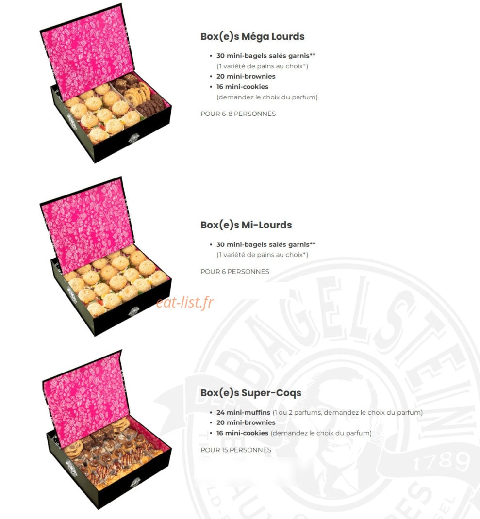 Bagelstein — carte page 10