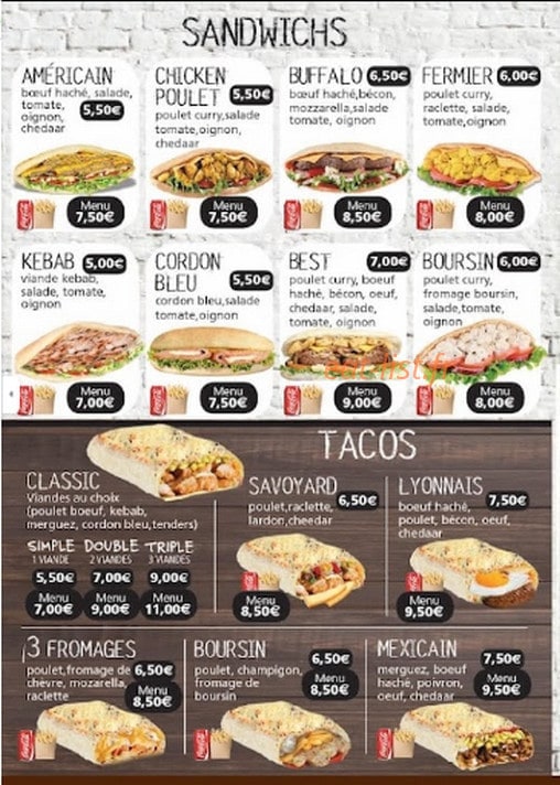 Best burger — carte page 3