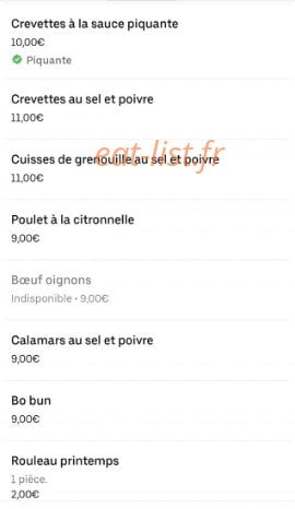 Boeuf et Grill — carte page 2