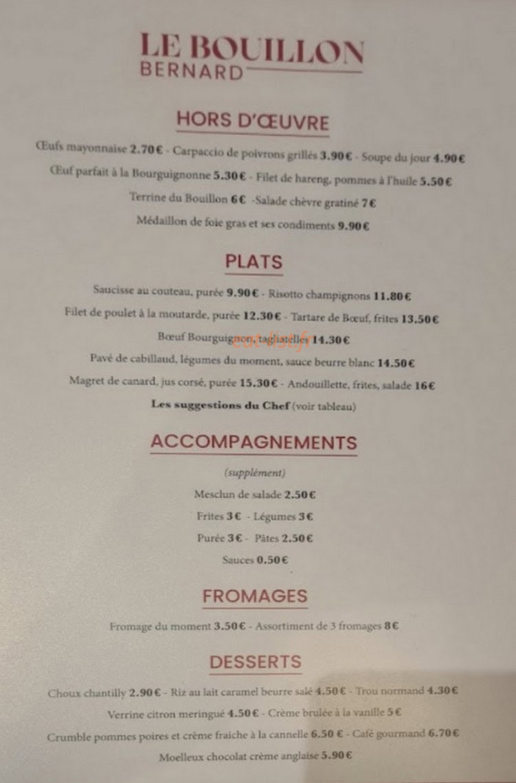 Bouillon Bernard — carte page 1
