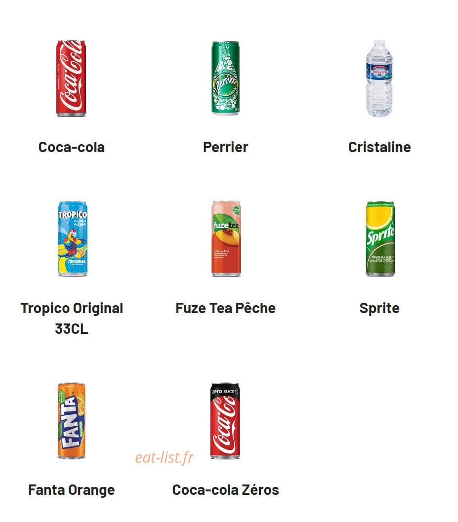 Chamas Burger — carte page 8