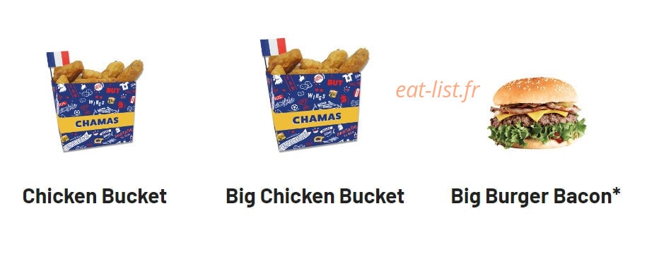 Chamas Burger — carte page 1
