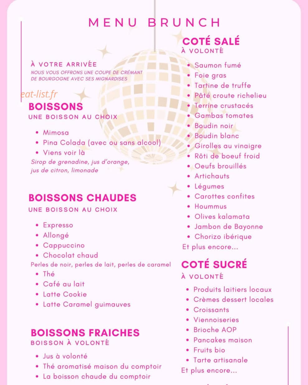 Chez Maman — carte page 1
