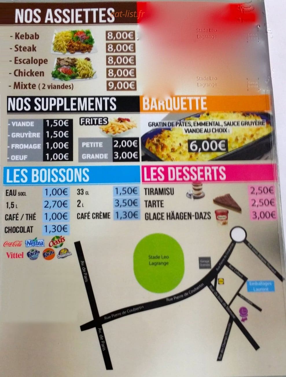 Family Food — carte page 6