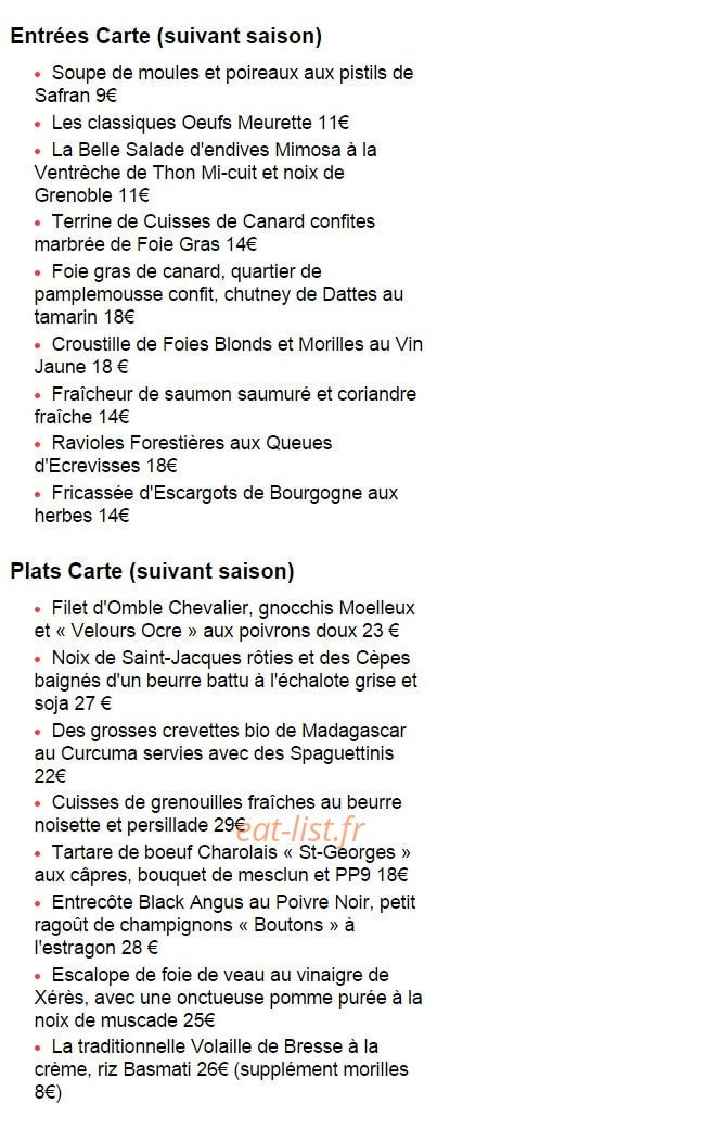 Hôtel Saint Georges — carte page 1
