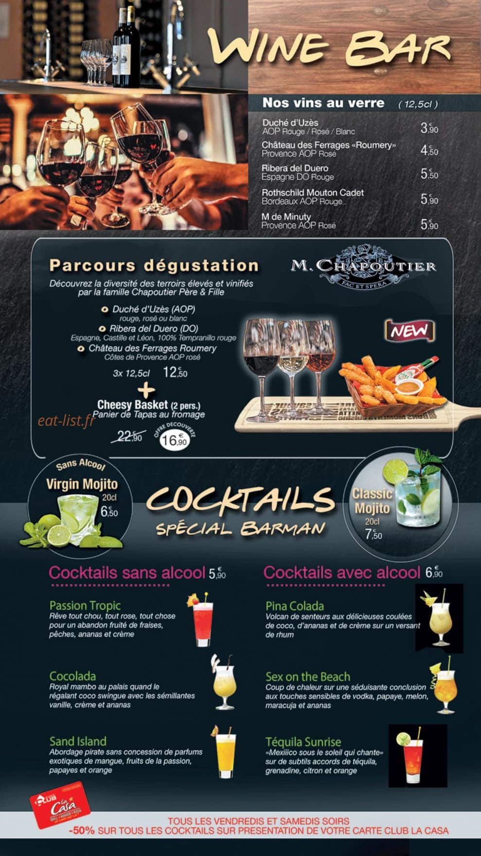 La Casa — carte page 3