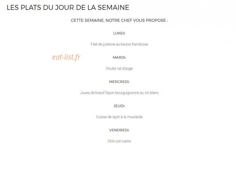 La Coupole — carte page 1