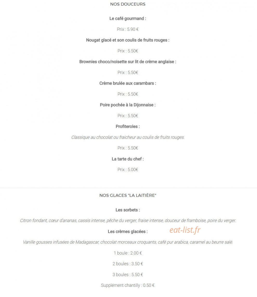 La Coupole — carte page 5