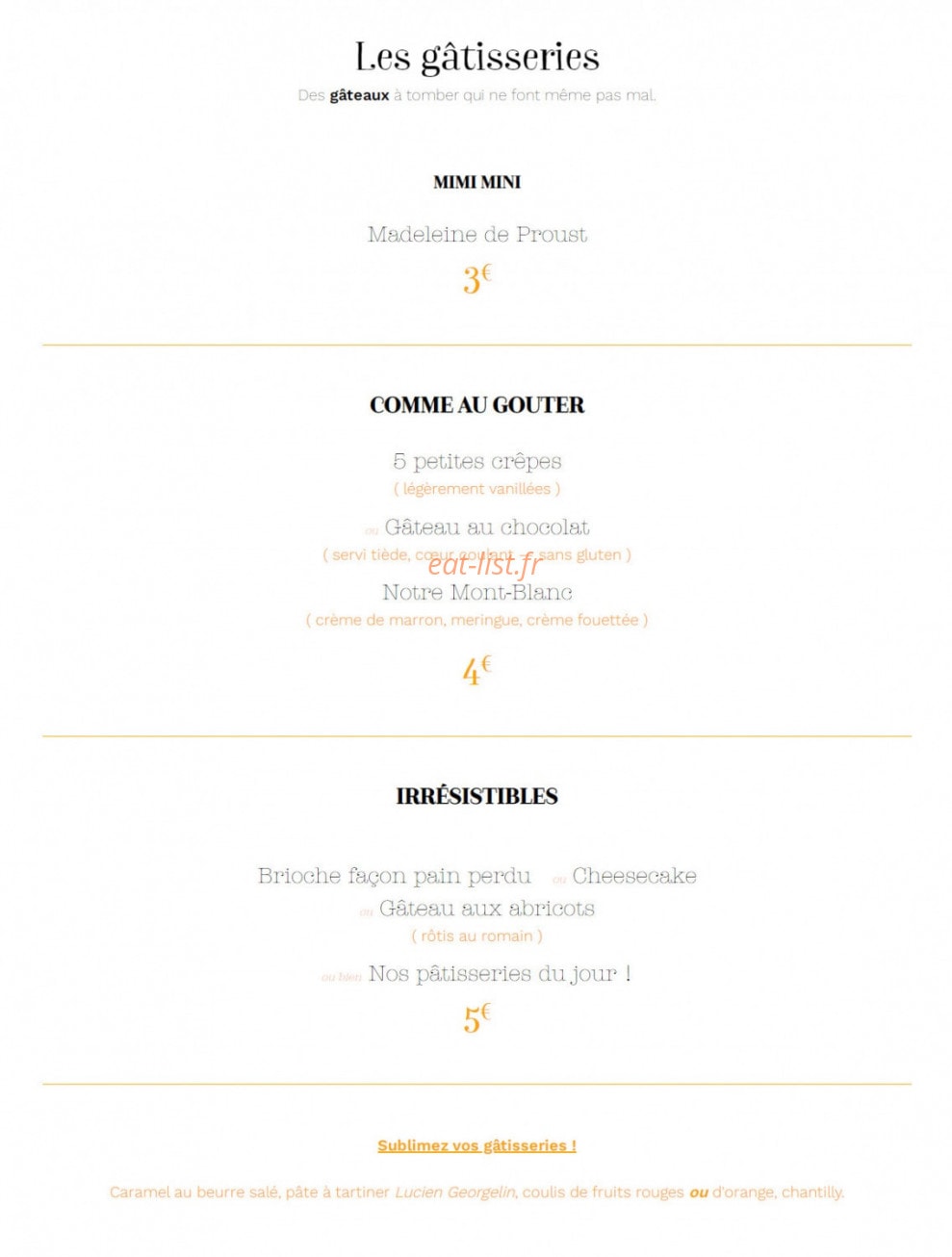 Le Bon Moment — carte page 1
