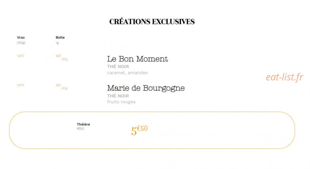 Le Bon Moment — carte page 12