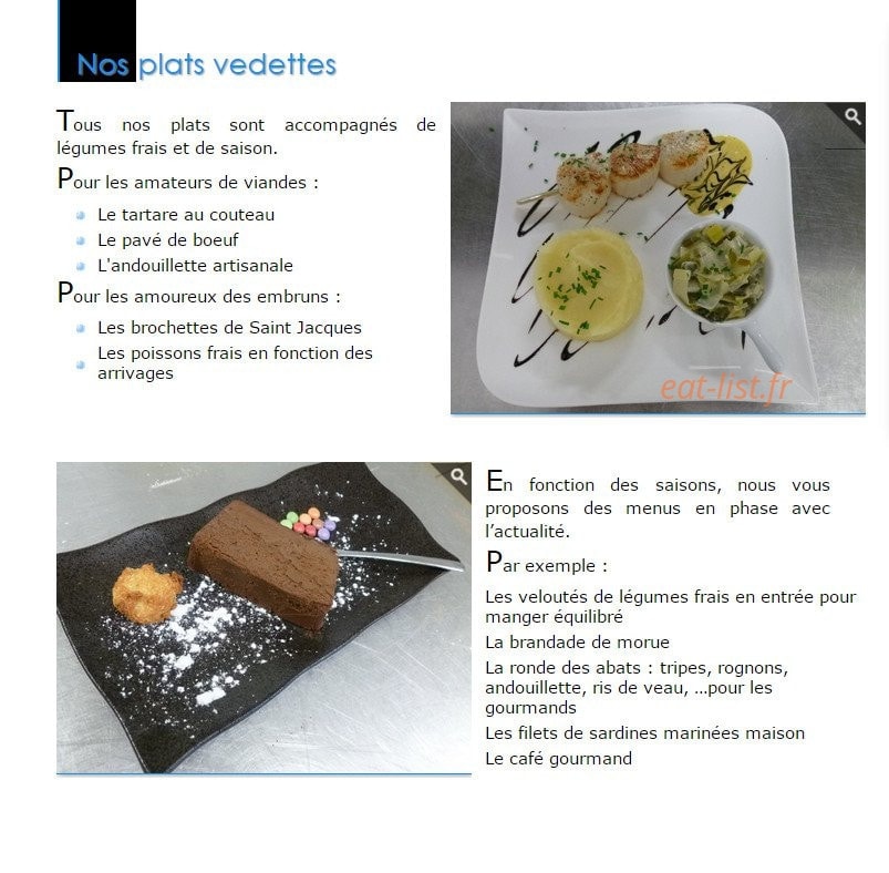 Le Konoba — carte page 1