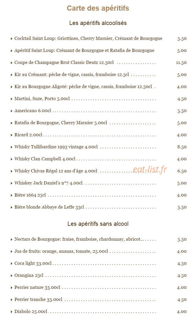 Le Saint Loup — carte page 6