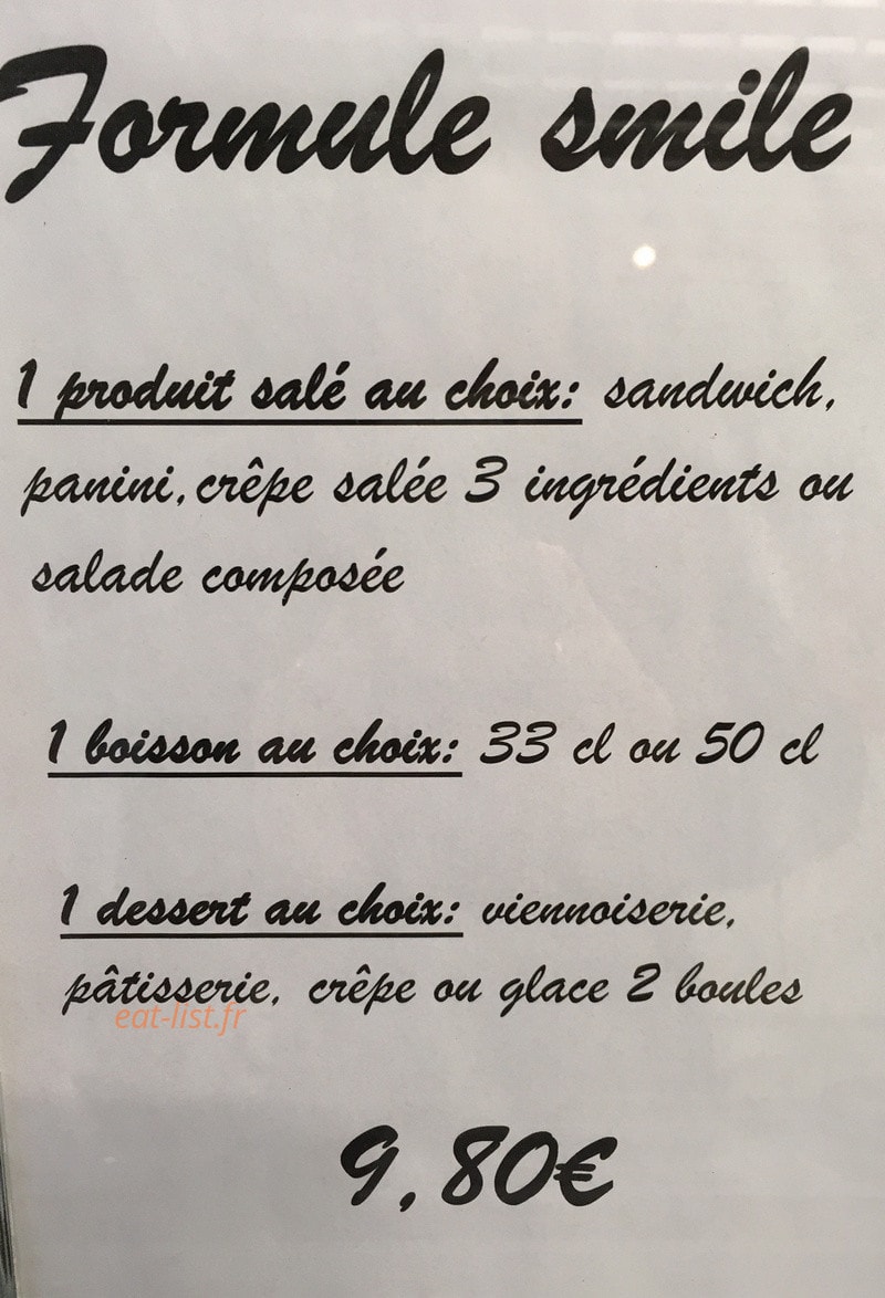 Le Smile Gourmand — carte page 2