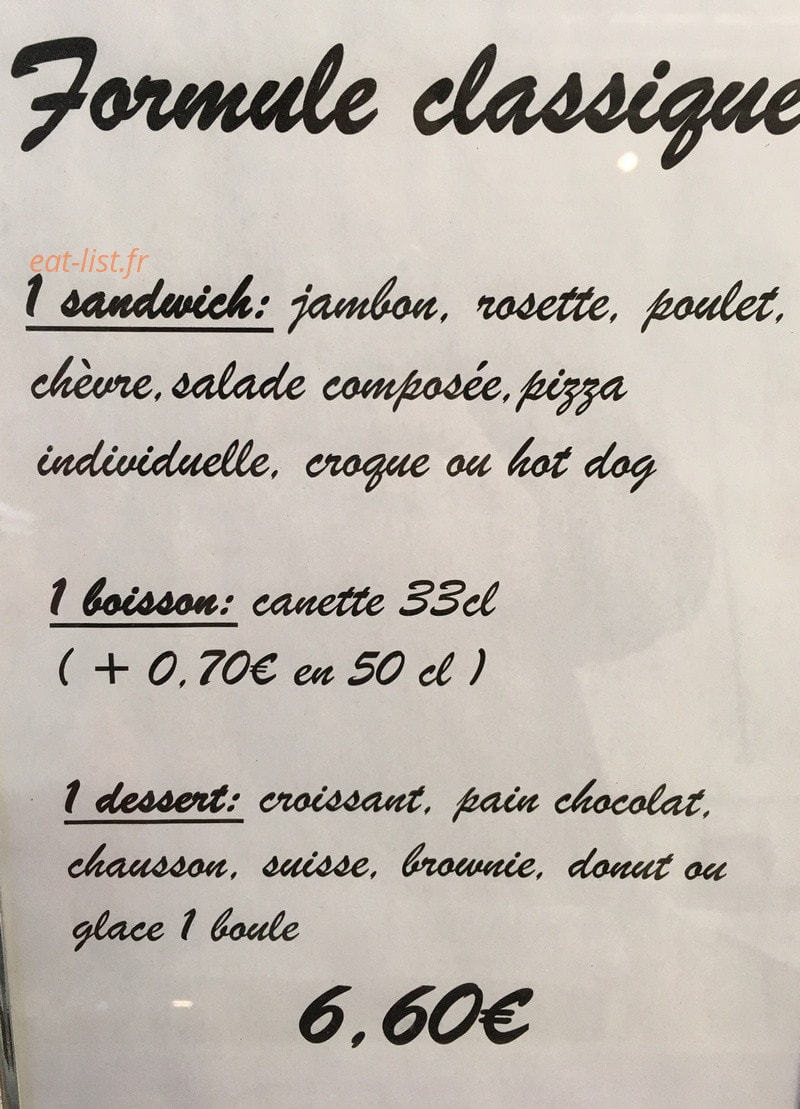 Le Smile Gourmand — carte page 1