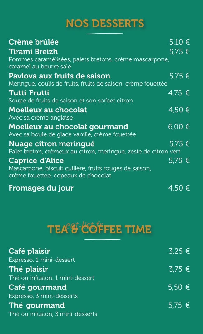 Les Comptoirs d'Alice — carte page 1