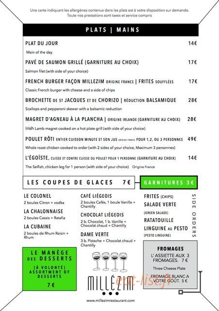 Millezim — carte page 2