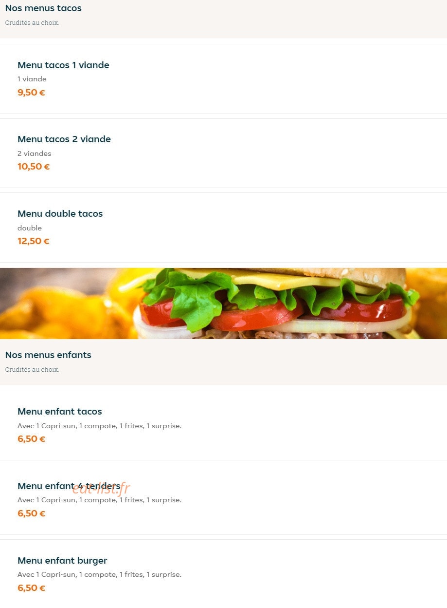 My Food — carte page 2