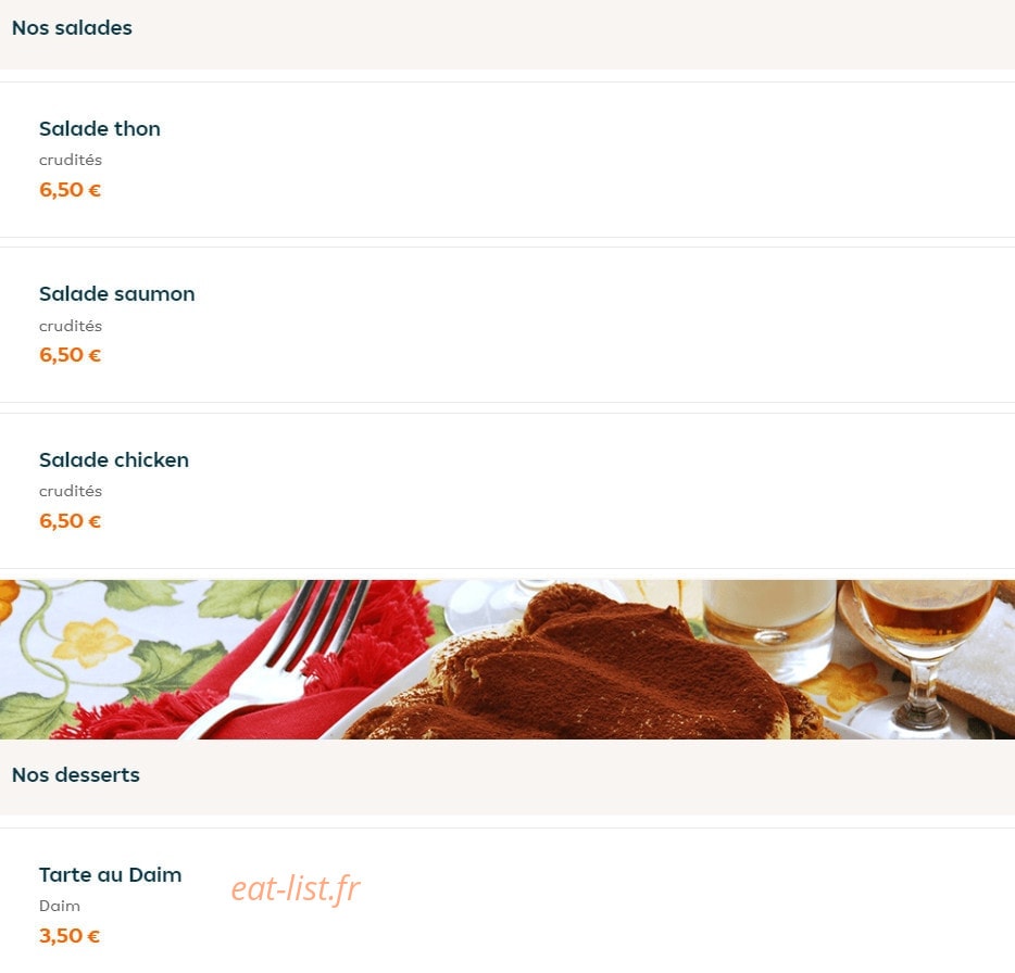 My Food — carte page 12