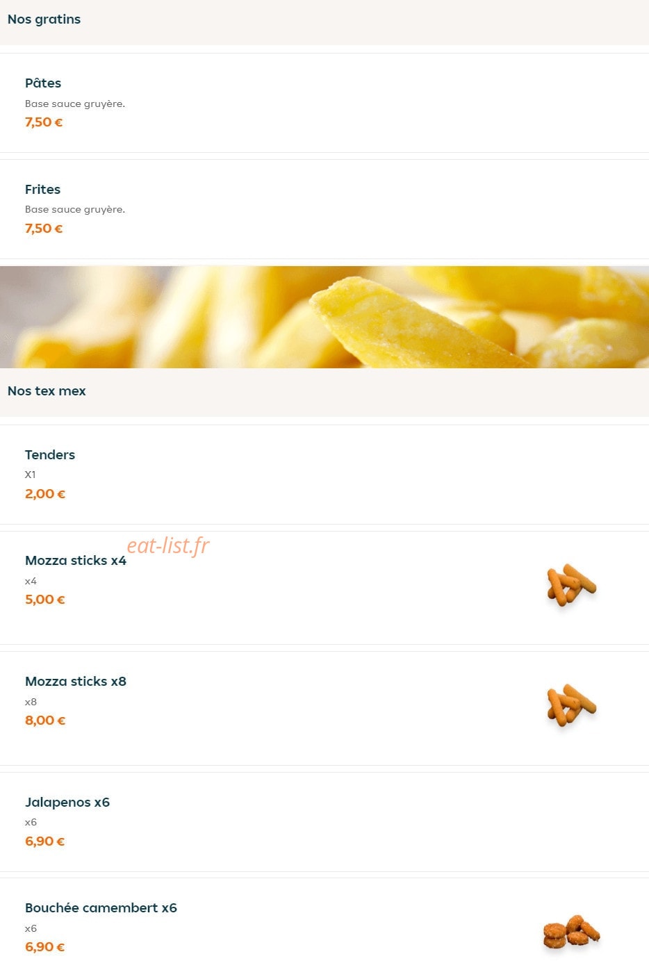 My Food — carte page 10